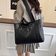 thumbnail image 4 of Sac d'Épaule en PU pour Femmes avec Courroie Ajustable, Sac Messager Bandoulière Multi-Positions pour le Travail, les Rendez-Vous et les Voyages, Grand Sac à Main Adapté aux Essentiels Téléphone et Portefeuille, 4 of 6