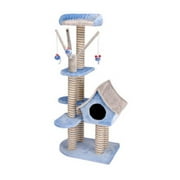Angle View: Penn-Plax Penn-Plax - Deluxe Cat Cottage w/Lounging Tower- Deluxe Cat Cottage w/Lounging Tower