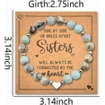 thumbnail image 2 of Sister Daughter Christams Birtshat Gifts for Women Natural Stone Beaded Bracelet Long Distance Gifts for Sisters Daughters, 2 of 7