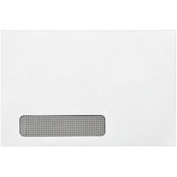 LUXPaper 6 x 9 Booklet Window Envelopes, White, 50/Pack