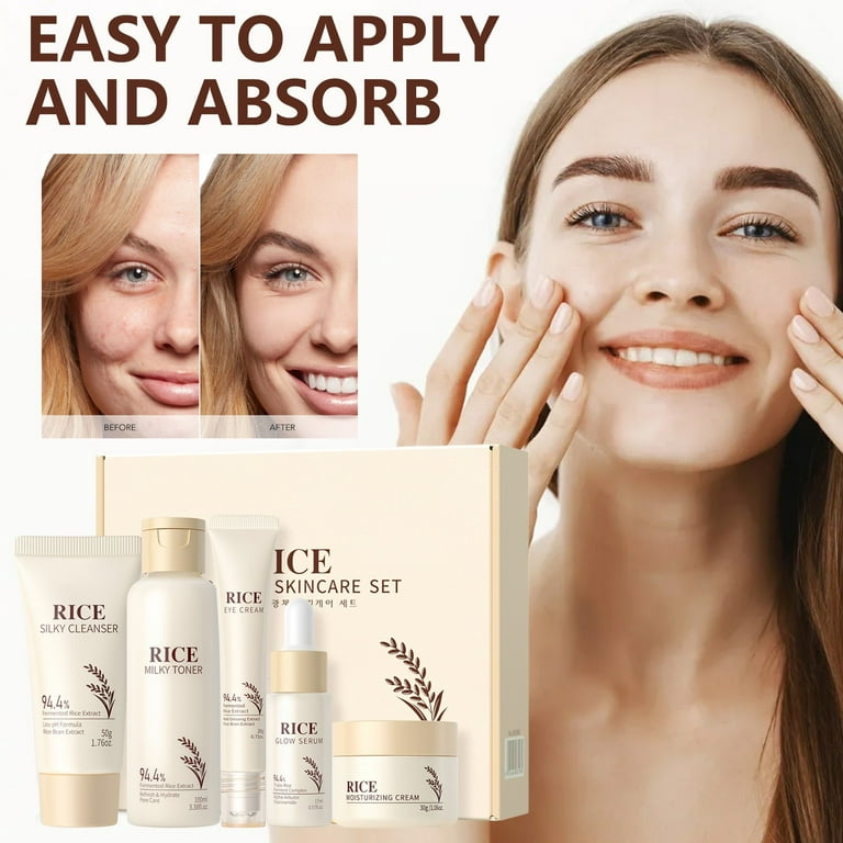 Beauty Products for Women, Rice Five Piece Moisturizing Cream