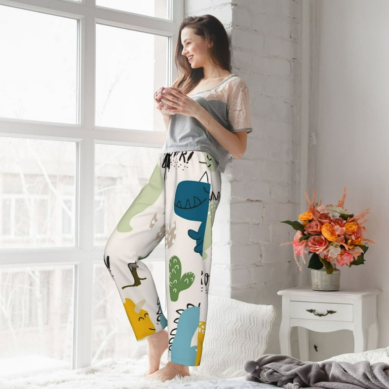 Womens dinosaur pajama pants clearance