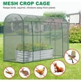 thumbnail image 3 of MOPHOTO Crop Cages for Garden Plant,9.8x3.3x6 Ft Plant Protection Tent with Zippered Door,Arch Raised Bed Cover with Frame,Wind-Resistant Plant Cages for Outdoor Plants Vegetable Flower, 3 of 8