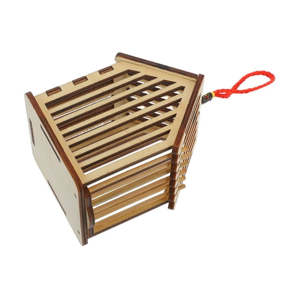 Supvox Wooden Cricket Cage Portable Habitat for Breeding Feeding and Storage