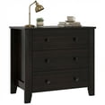 thumbnail image 1 of Gymax Commode à 3 Tiroirs Table de Chevet pour Salon Chambre Espresso, 1 of 10