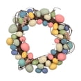 thumbnail image 2 of karymi Multicolor Plastic Easter Egg Wreath 13.77x13.77x2.36in Artificial Ring Door Hanging Wall Decor Party Scene Home Spring Celebration Family Gifts Party Favors, 2 of 6