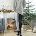 thumbnail image 6 of PUBERT Fashion Double Color AB Splice Left Right Stockings - Free Size (Black and ), 6 of 7