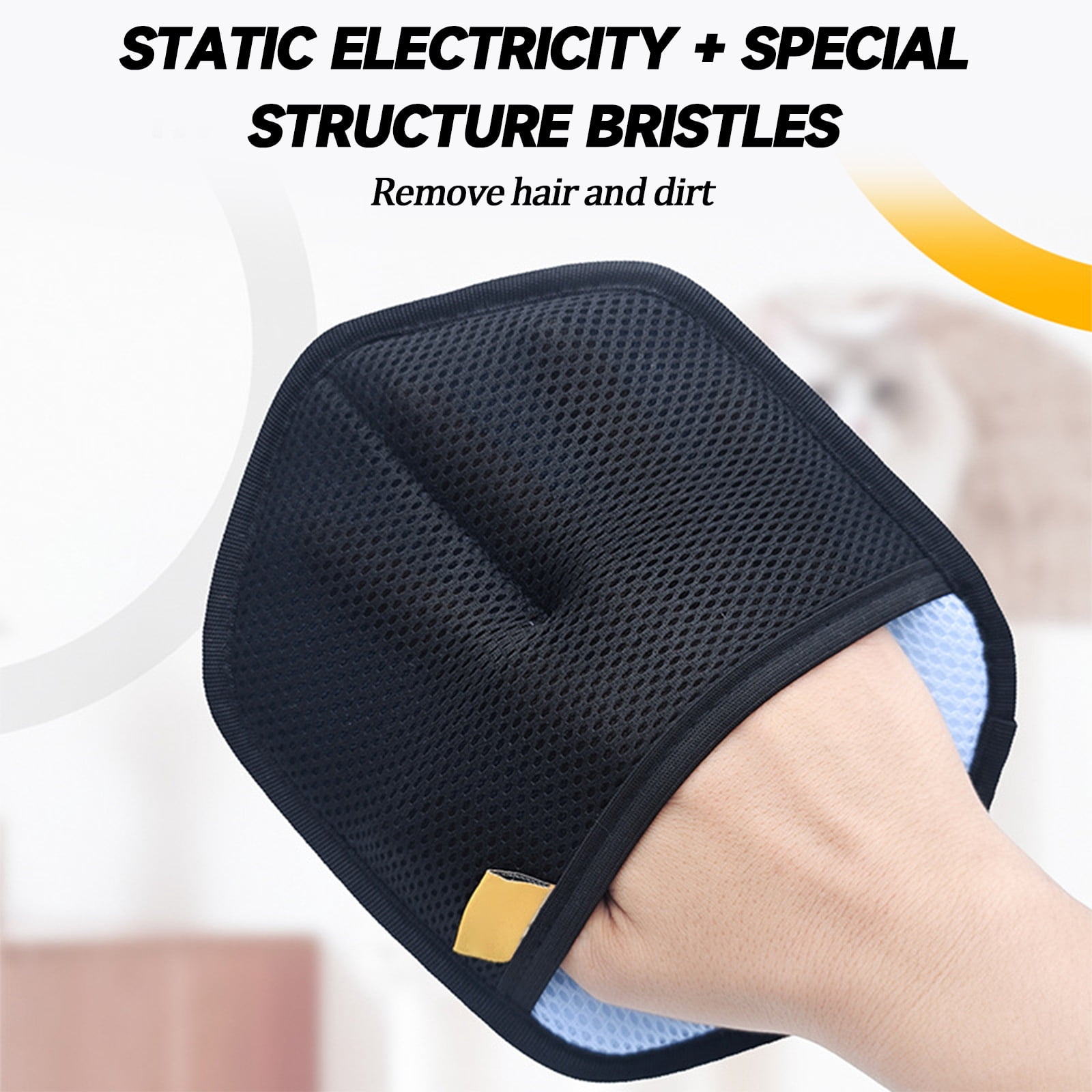 Xmaster Lint Remover Glove One Size For Pet Hair Clothes Static Cling Removal, Portable Reusable Lint Glove For Home And Travel, Effective Lint Removal Tool For Couches, Carpets,