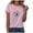 Pink, variant on Womens Cute Make A Wish Dandelion Printed Tee Shirts Summer Cotton Vintage Graphic Tees Tops (Purple, XL)