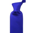 thumbnail image 3 of Solid Royal Blue Necktie - Jacquard Woven Tie - Blue Wedding Tie for Men, 3 of 5