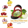 thumbnail image 5 of LQQBOX 4.72 Inch Apple Slicer with 12 Blades - Apple Cutter - Stainless Steel Apple Corer - Sharp Apple Slicer and Corer - Apple Corer Tool - Dishwasher Safe(Red), 5 of 7