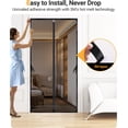 thumbnail image 5 of 【Military-Grade Fiberglass】Magnetic Screen Door Fits Door Size【36" x 80"】Door Screen Magnetic Closure Keeps Bugs Out with 3M Tape NO Drop, Screen Door Mesh for Front, Patio Sliding Door, 5 of 5