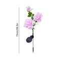 thumbnail image 3 of Hometravel Solar Faux Flower Stake Lights, Waterproof LED Artificial Rose Garden Decor, Auto On/Off Landscape Lighting for Patio and Yard, 3 of 8