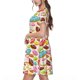 thumbnail image 2 of Balery Color Donut Vestidos sueltos de manga corta para mujer, vestidos de verano 2025, vestidos casuales de corte A con vuelo., 2 of 6