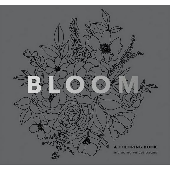 Travel Activities Bloom (Mini): Pocket-Sized 5-Minute Floral Coloring Book for Kids, Teens, and Adults, (Paperback)
