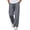 Dark Gray, variant on Mens Cooling Ice Silk Cargo Pants Drawstring Elastic Waist Quick Dry Lightweight Joggers Breathable Summer Outdoor Hiking Work Trousers