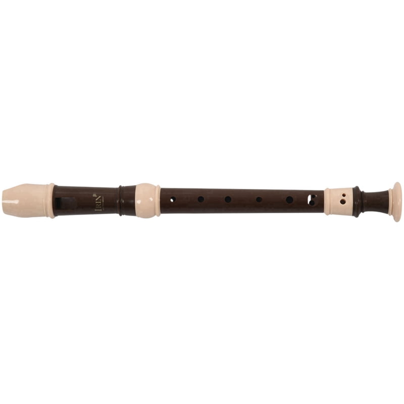 3X Abs Recorder Soprano Clarinet Long Flute Baroque Recorder Fingering Musical Instrument (Coffee)
