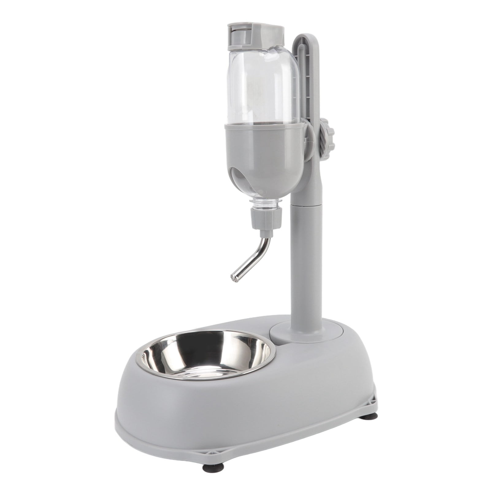 Nieyigj Pet Standing Water Dispenser Bowl 500ml / 17 oz, Height Adjustable Automatic Feeder for Dogs and Cats
