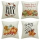 thumbnail image 1 of Juego de 4 fundas de almohada de Halloween | Fundas de cojín decorativas con estampados festivos | Fundas de almohada cuadradas de lino de 45 x 45 cm para sofá, sillón, dormitorio y sala de estar., 1 of 7