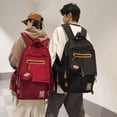 thumbnail image 2 of New Large-capacity Backpack Middle School Students Schoolbag,Khaki, 2 of 2