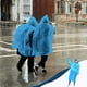thumbnail image 4 of Pack Impermeables Reutilizables Ponchos de Lluvia EVA Impermeable Impermeable Equipo de Lluvia para Hombres y Mujeres, 4 of 6