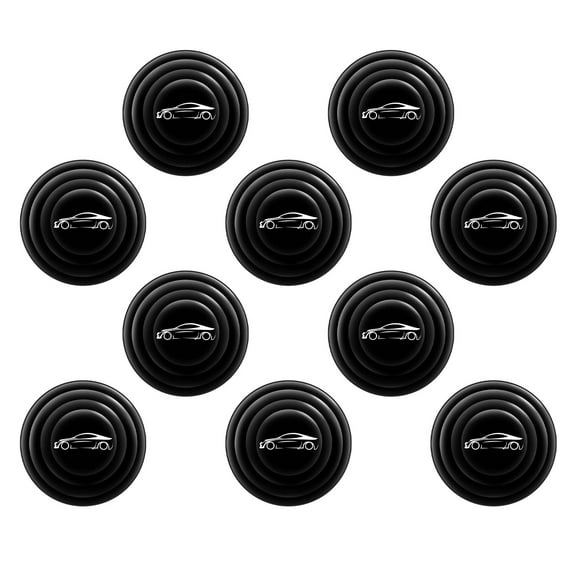 10Pcs Car Door Shock Absorber Anti-collision Sound-proof Mini Car Door Silicone Anti-shock Pad for Trunk
