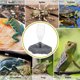 thumbnail image 3 of Alimentador de agua de plástico para reptiles, fuente de agua creativa, suministros para mascotas para tortugas, lagarto (gris), 3 of 6