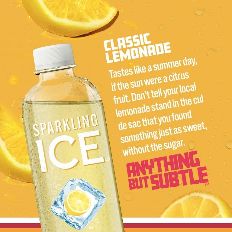 Sparkling Ice Classic Lemonade, 17 fl oz, 12 Count photo 3
