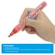 thumbnail image 5 of Uxcell Marcadores Metálicos, Paquete de 6 Marcadores de Pintura, Marcadores de Colores Brillantes, Marcador de Arte, Rojo, 5 of 7