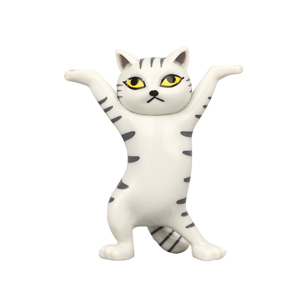 Gato de levantamiento de pesas con soporte de ataúd para niños, portalápices para gatitos, estatuas de muñecas