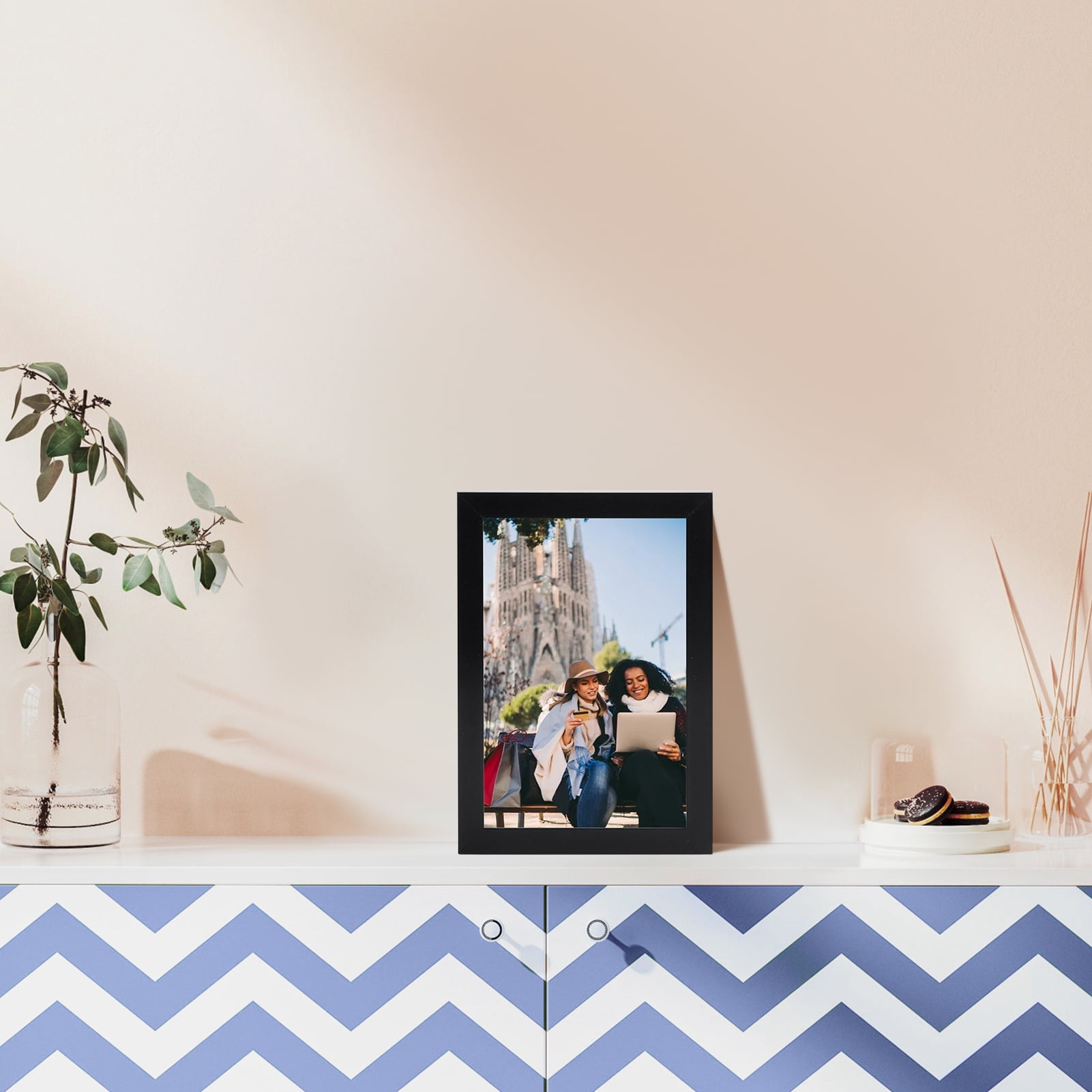 18 Pack 4x6 Picture Frames, Black 4 by 6 Photo Frame for Wall Mount or Tabletop Display