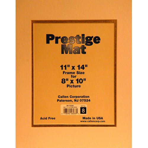 Callen Double Mat 11x14 Picture Frame, Holds 8" x 10" Pictures, Ivory