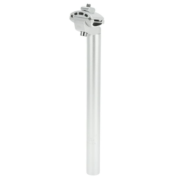 Bike Seat Posts 25.4x300mm Bike Saddle Post Seat Tube Aluminum Alloy Silver Tone Adjustable with Fixing Clip