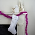 thumbnail image 3 of Northlight Shiny Traditional Tinsel Commercial Christmas Garland - 50' x 2" - Pink - Unlit, 3 of 3