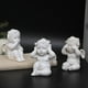 thumbnail image 3 of Estatua de ángel querubín nórdico, figura decorativa de bebé con alas de querubín, colección de ángeles No veo, 3 of 9