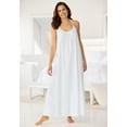 thumbnail image 4 of Dreams & Co. Plus Size Breezy Eyelet Knit Long Nightgown, 4 of 6