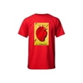 thumbnail image 1 of Playera Con Estampado De El Corazon De La Loteria Mexicana Tradicion Mexicana Color Rojo Talla Mediana Marca Emil SaEs, 1 of 4