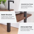 Corner Bookshelf,12Tier L Shaped Bookshelf, Modern Industrial Corner