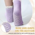 thumbnail image 5 of GIRACOA 6 Pairs Non Slip Hospital Socks for Women, Cozy Fuzzy Slipper Socks with Grip for Women Gifts, 5 of 7