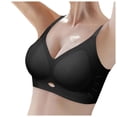 thumbnail image 2 of FJHNGBDH Womens Comfortable Bra Wireless Padded Ultra Thin Jelly Gel Breathable Underwire Bra Cover Pulls Together Thin Straps To Secure Cup Underwear Full Coverage Bralettes, 2 of 3