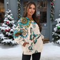 thumbnail image 2 of Yuyamidu Boho Flower Butterfly Women's Novelty Sweatshirts Womens Oversized Long Sleeve T-shirts Casual Workout Tops Crewneck Loose Pullover with Pockets Spring Fall Outfits Winter Clothing XL, 2 of 7