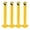 4 Pack, variant on Safety Bollard 1 Packs, 36 Inch Height Bollard Post, 4.5 Inch Diameter Steel Pipe Safety Bollard Post, with Mounting Base & Anchor Bolts, for Traffic Control, Driveway Barrier, Parking Pole