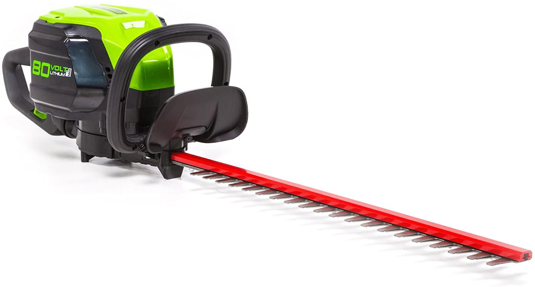Battery Not Included Greenworks HT80L00 Pro 80V 24-Inch Brushless Hedge Trimmer 24 inches Black and Green 