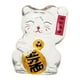 thumbnail image 1 of Hucha de gato de la suerte, regalo de festival, figura de animal transparente, hucha de cristal Oro, 1 of 9