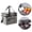 Gray, variant on VVQ Double Layer Large Capacity Insulation Bag, Reusable Thermal Lunch Tote with Ice Pack, Portable Picnic Cooler for Travel Work Outdoor, Gray