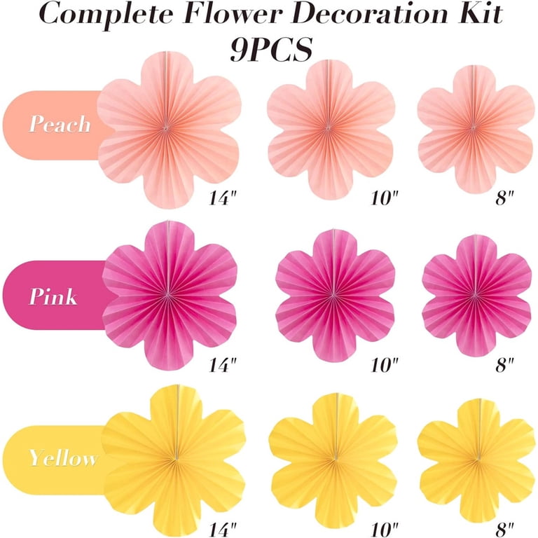 Giant Paper Flowers for Wall Decoration 18PCS, Large 3D Giant Paper Flowers for Wall Decoration 18PCS, Large 3D