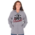 thumbnail image 3 of Im Cupids Arrow Funny Valentines Day Zip Hoodie Sweatshirt Women Brisco Brands S, 3 of 6