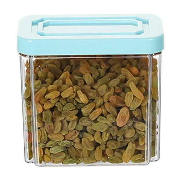 pvdgvd Airtight Food Storage Container, Tall Plastic Jar with Lid for Cereal Flour Sugar, Food-Grade & Clear, 5 Sizes, Kitchen Pantry Organizer