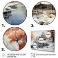 thumbnail image 3 of Designart "Snowy Hot Bath Japanese Onsen in Winter II" Japan Art Floater Framed Canvas Print, 3 of 7