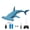Blue - 2 Battery, variant on 2.4 GHz Remote-Controlled Hammerhead Shark Electric Model with Water Spray, Diving and Swimming Capability for Pool Bathtub